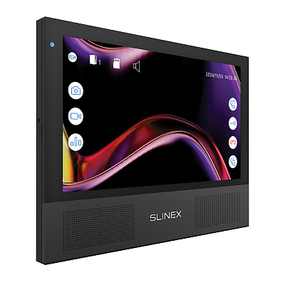 картинка Slinex Sonik-7 цвет черный. 7" AHD Домофон с сенсорным экраном, стерео динамиками и сменными панелями от компании Intant